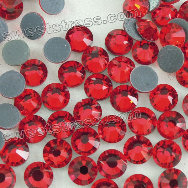 vermelho Rhinestones Cristal ss16 4mm