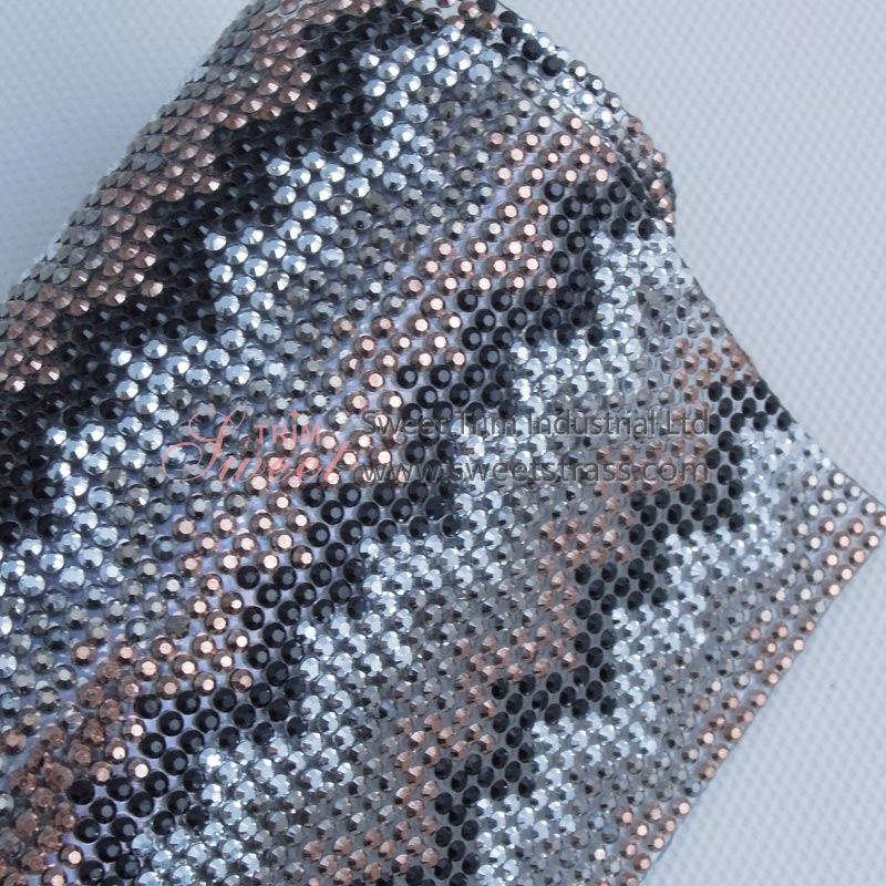 Cobertura de termóstato de cristal em strass para saco